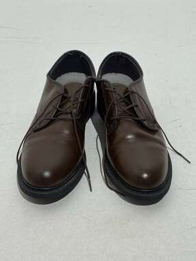 Capps Womens Size 9 M Brown Leather AGSU Uniform Oxfords Shoes Low Dress Pumps U